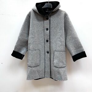 Bella Amore Gray Hooded Jacket, Coat Size M -XL